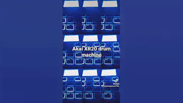 Akai XR20 drum machine HIP-hop pattern programming