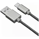 Кабель Type-C AKAI CE-463S, 1м, 2.1А серебристый