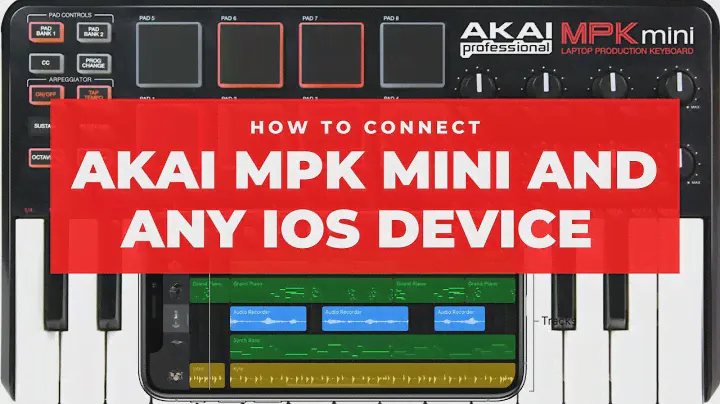 Как подключить миди-контроллер AKAI MPK Mini к любому устройству iOS (Iphone, IPad)