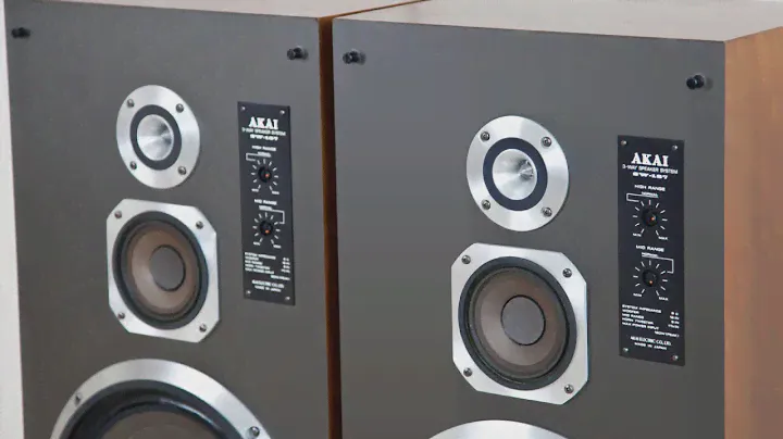AKAI SW187 Speakers Demo