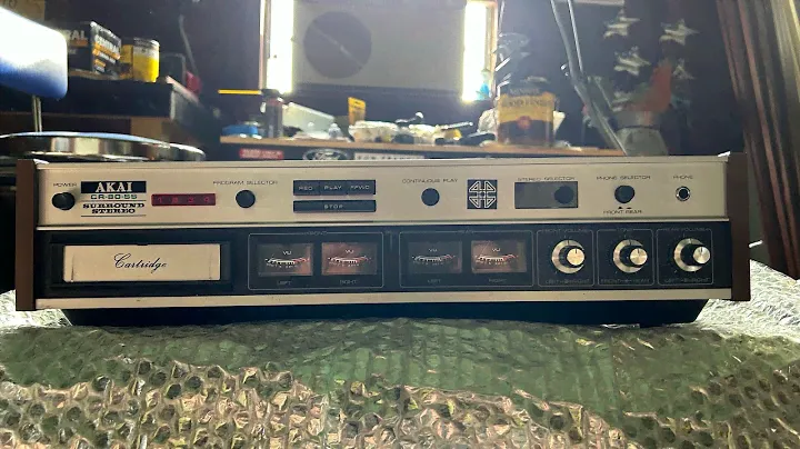 Unboxing Of A Rare Akai CR-80-SS, Q8 Tape Deck. Quadraphonic 8 Track Recorder & Player.