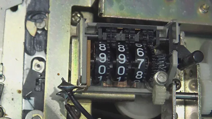Akai GXC-310D tape counter sticking at 100 roll over