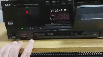 AKAI GX-M712W. Обзор внешнего вида и работы.