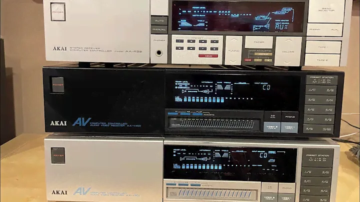 Akai AA-R32, AA-V301, and AA-V401 Mid-80’s Receivers
