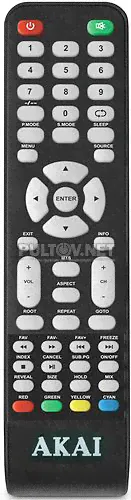 AKAI LEA-19E17P / Akai CX-507 пульт для телевизора AKAI-0