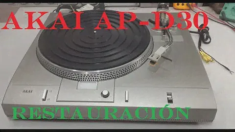 AKAI AP-D30. Reparación de la bandeja giradiscos.