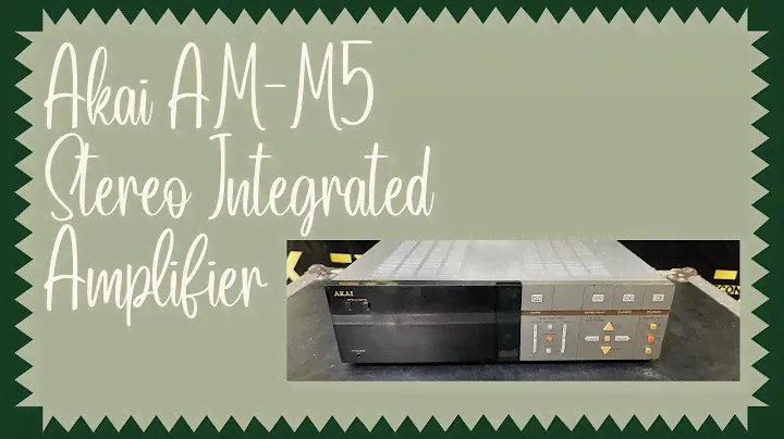 Akai AM-M5 Stereo Integrated Amplifier How To Use Price And Connection IN HINDI