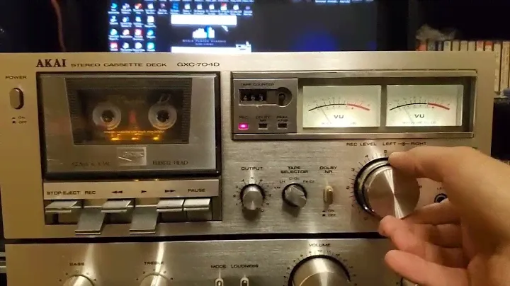 AKAI  GXC-704D test sound . rec kassete