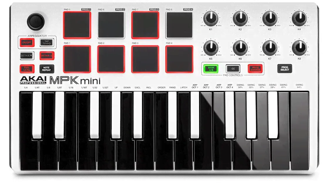 MIDI- AKAI PRO MPK MINI MK2 LE WHITE