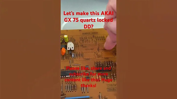 Lets make this akai gx 75 quartz lock?  #vintageaudiorepair #cassette #diy #vintage #electronics
