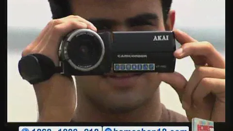 HomeShop18 - Akai Digital Camcorder with 5MP Still Images & Dual Battery Option