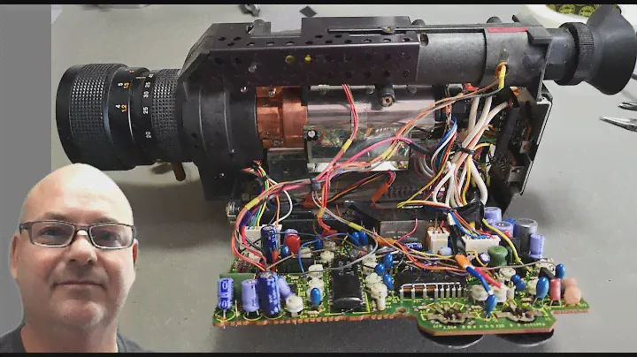 AKAI color video camera VC-30E single vidicon color test teardown