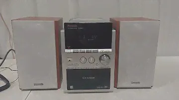 Panasonic SA-PM53 Compact Bookshelf Stereo System Speakers AM/FM Tape 5-CD