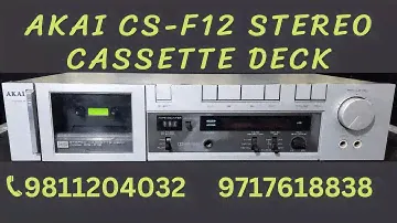 Akai CS-F12 Stereo Cassette Deck How To Use Price & Connection IN HINDI 981120432 / 9717618838